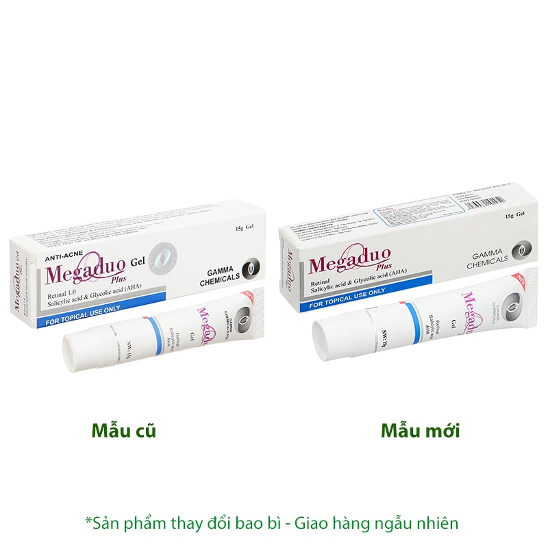 Gel Megaduo Plus ngừa mụn trứng cá, ngừa thâm tuýp 15g - 